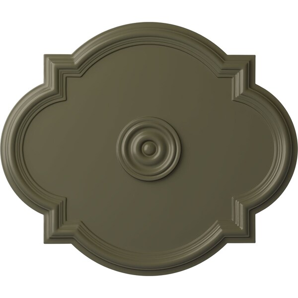 Ekena Millwork Waltz Ceiling Medallion (Fits Canopies up to 5 1/4"), 24"W x 20 1/2"H x 1 1/8"P, Painted Turtle CM24WAPTF - main